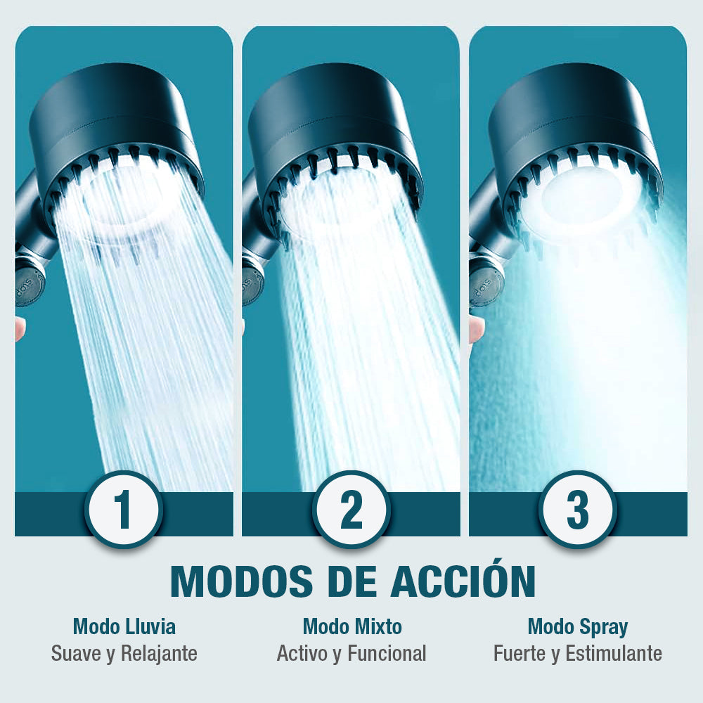 ¿Agua con poca presión? Esta ducha lo soluciona 🚿 AquaRelax™ - 3 en 1
