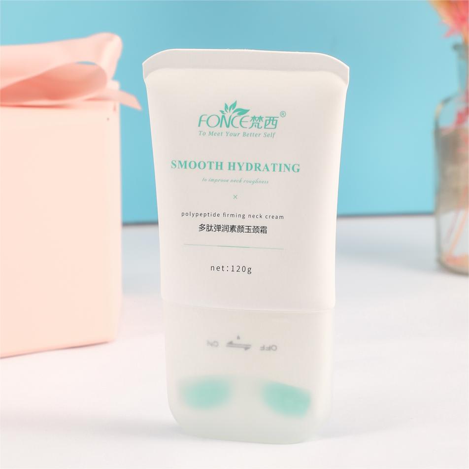 ✨ Reafirma y Tonifica tu Cuello ✨ Crema con Rodillo para Masaje, ¡Resultados Visibles al Instante! 💆♀️👩🔬