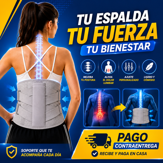 🚶 Corrector de Postura y Faja Lumbar | Reduce la Tensión y Mejora tu Postura en Minutos 💙🦴