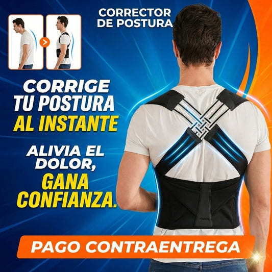 🔥 Corrector de Postura Avanzado 🩺 Uso Ortopédico Seguro + Paga al Recibir 💳✅