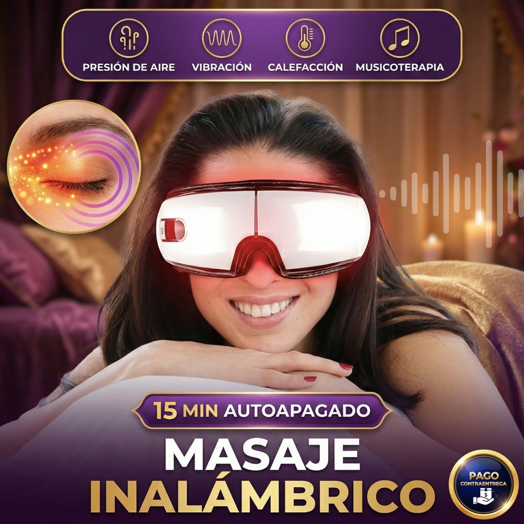 ¡Recarga tu Mente y Ojos con un Solo Toque! 💆‍♀️👀 Gafas Masajeadoras Eléctricas para Alivio Ocular + Pago al Recibir 🛍️💳