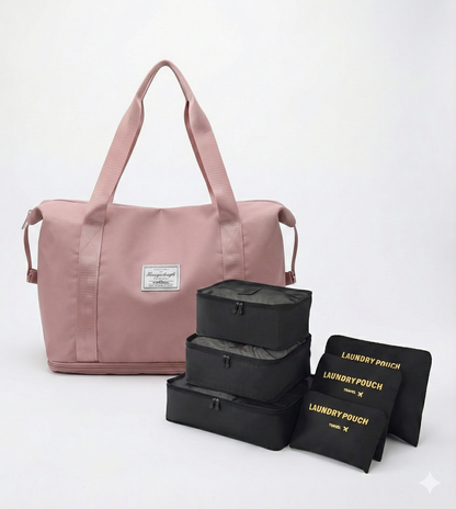 🎒 Pack Viajero Total: Bolso Expansible + 6 Organizadores GRATIS🎁