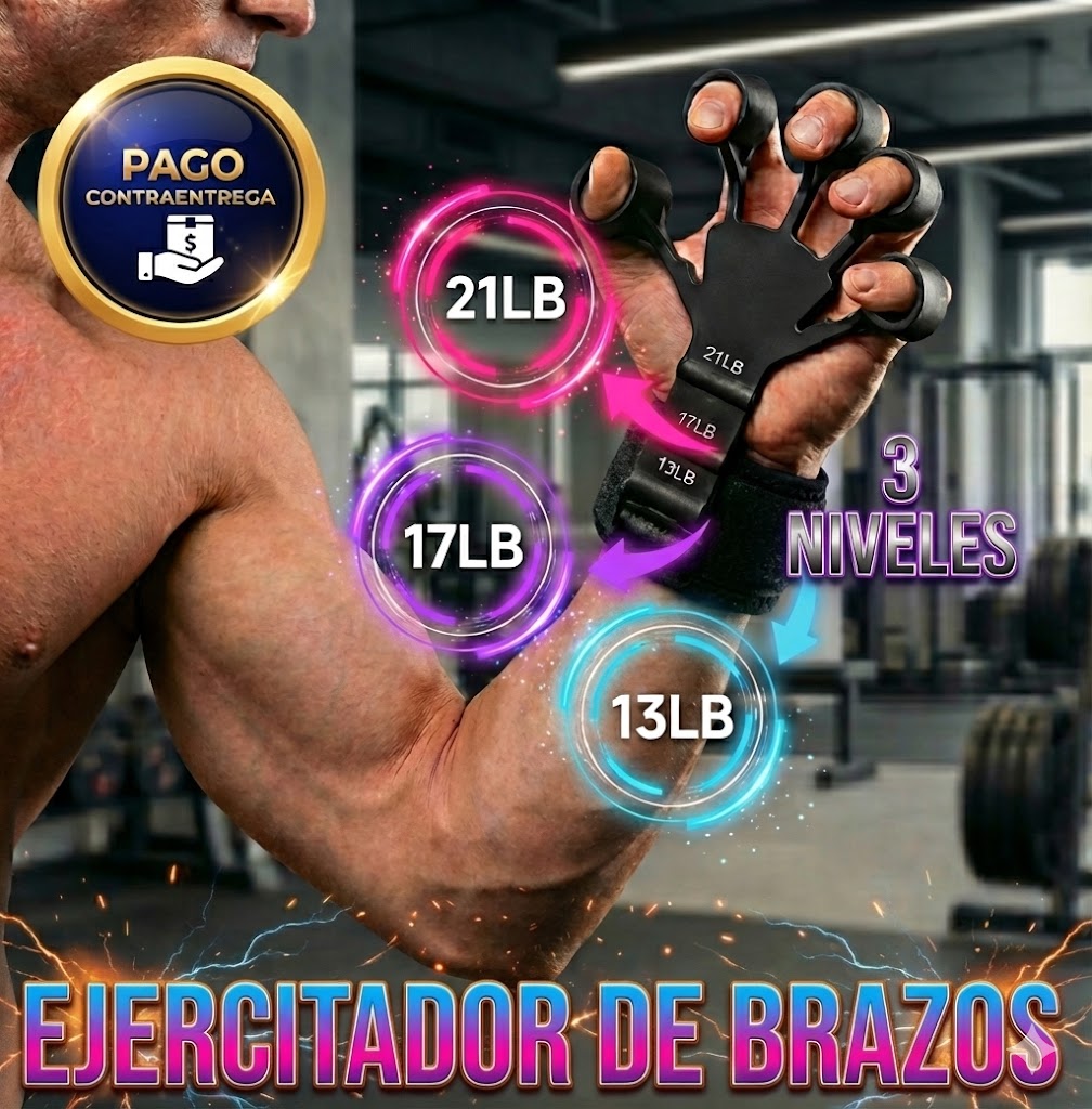 Ejercitador de antebrazo 🔥 y dedos + Envío GRATIS