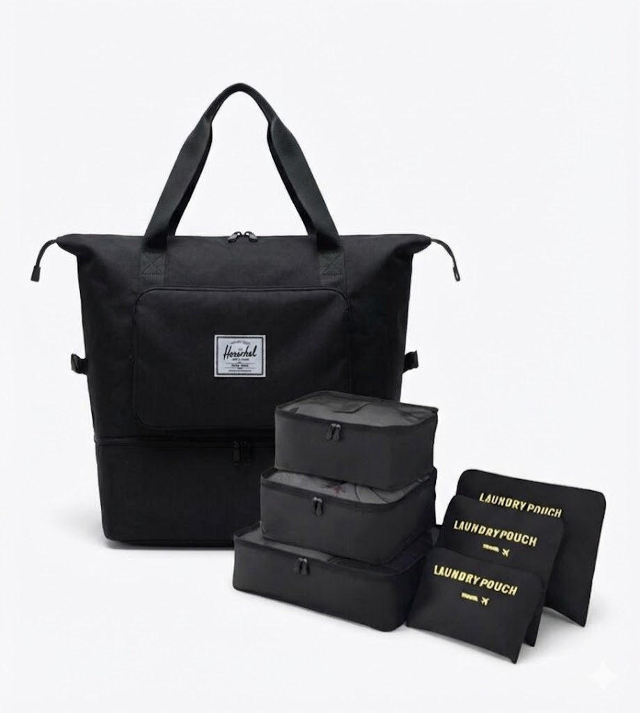 🎒 Pack Viajero Total: Bolso Expansible + 6 Organizadores GRATIS🎁